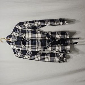 Plaid Button Jacket